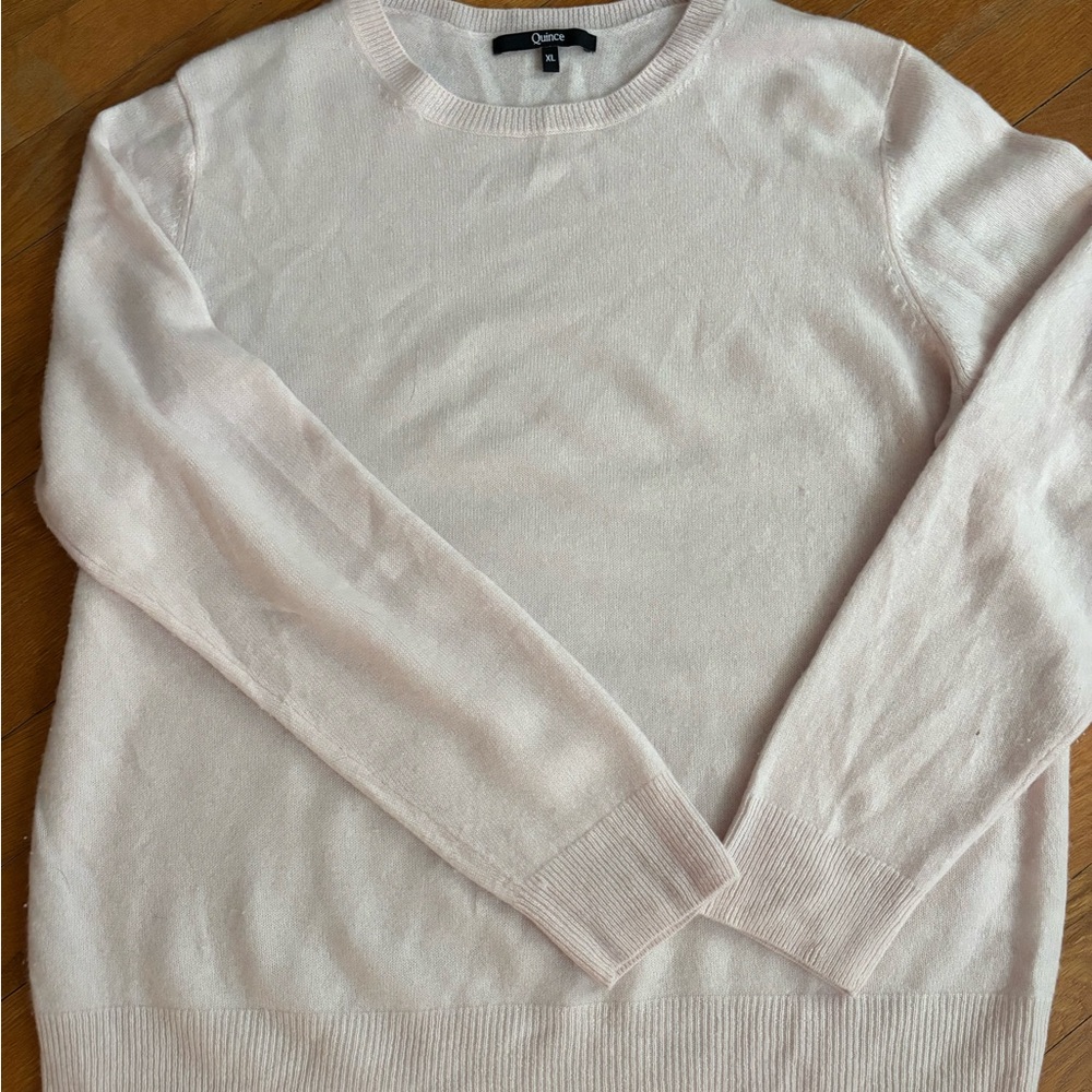 Quince Soft Pink Women's Crew Neck Sweater